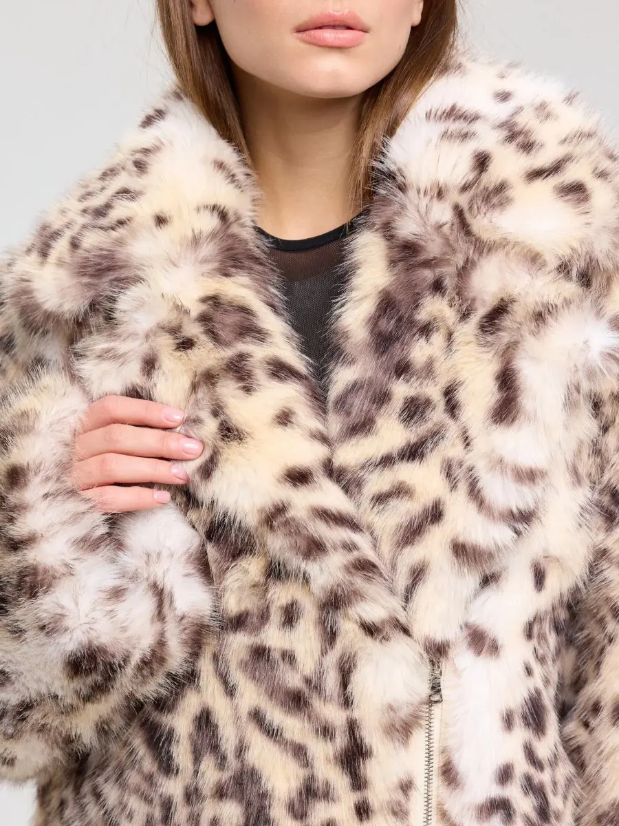 Шуба из экомеха