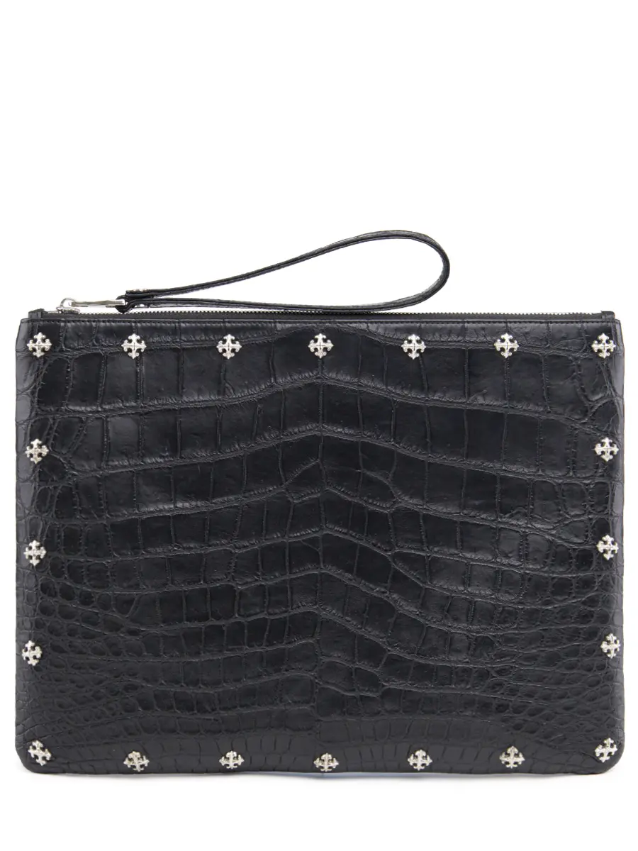 Клатч из кожи крокодила