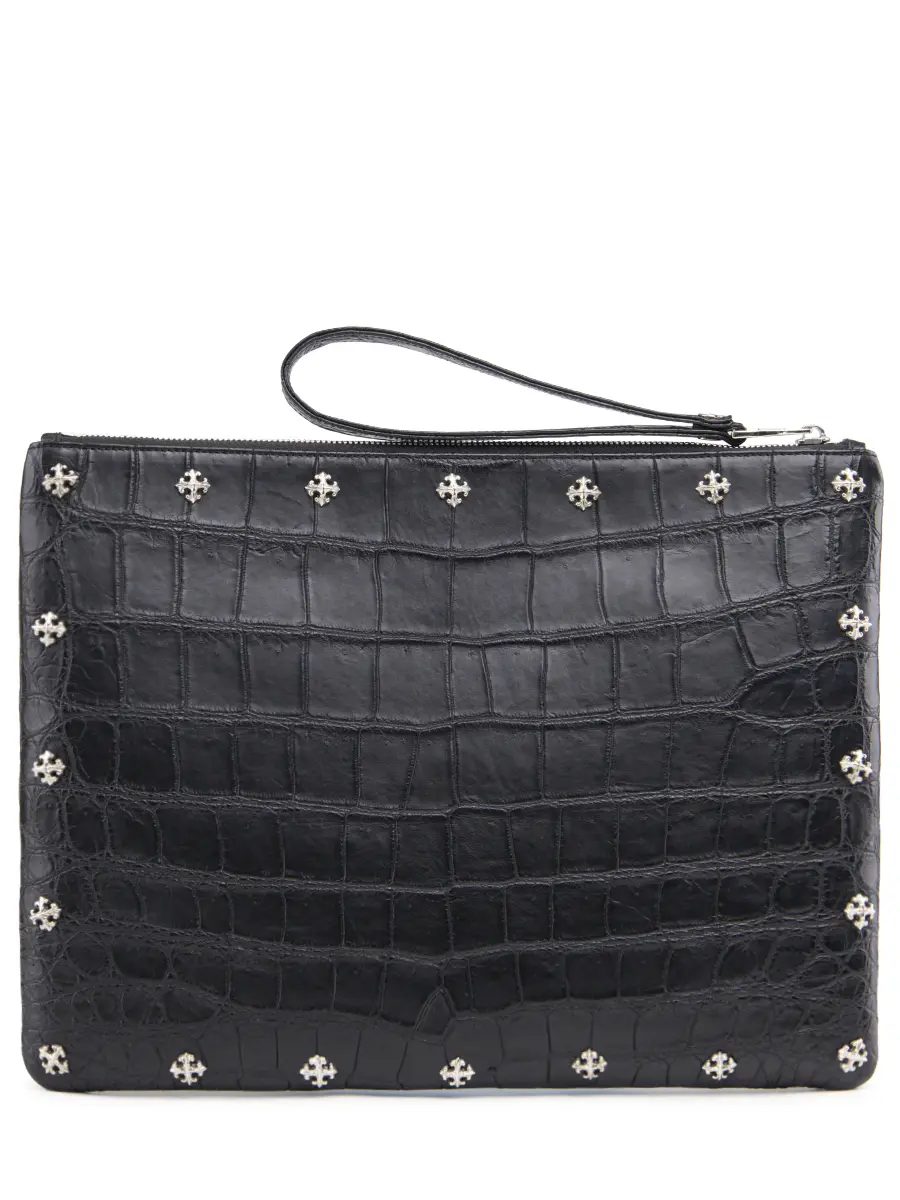 Клатч из кожи крокодила
