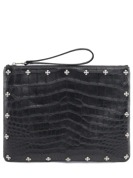 Клатч из кожи крокодила BARDINI