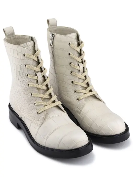 Ботинки из кожи крокодила BARDINI