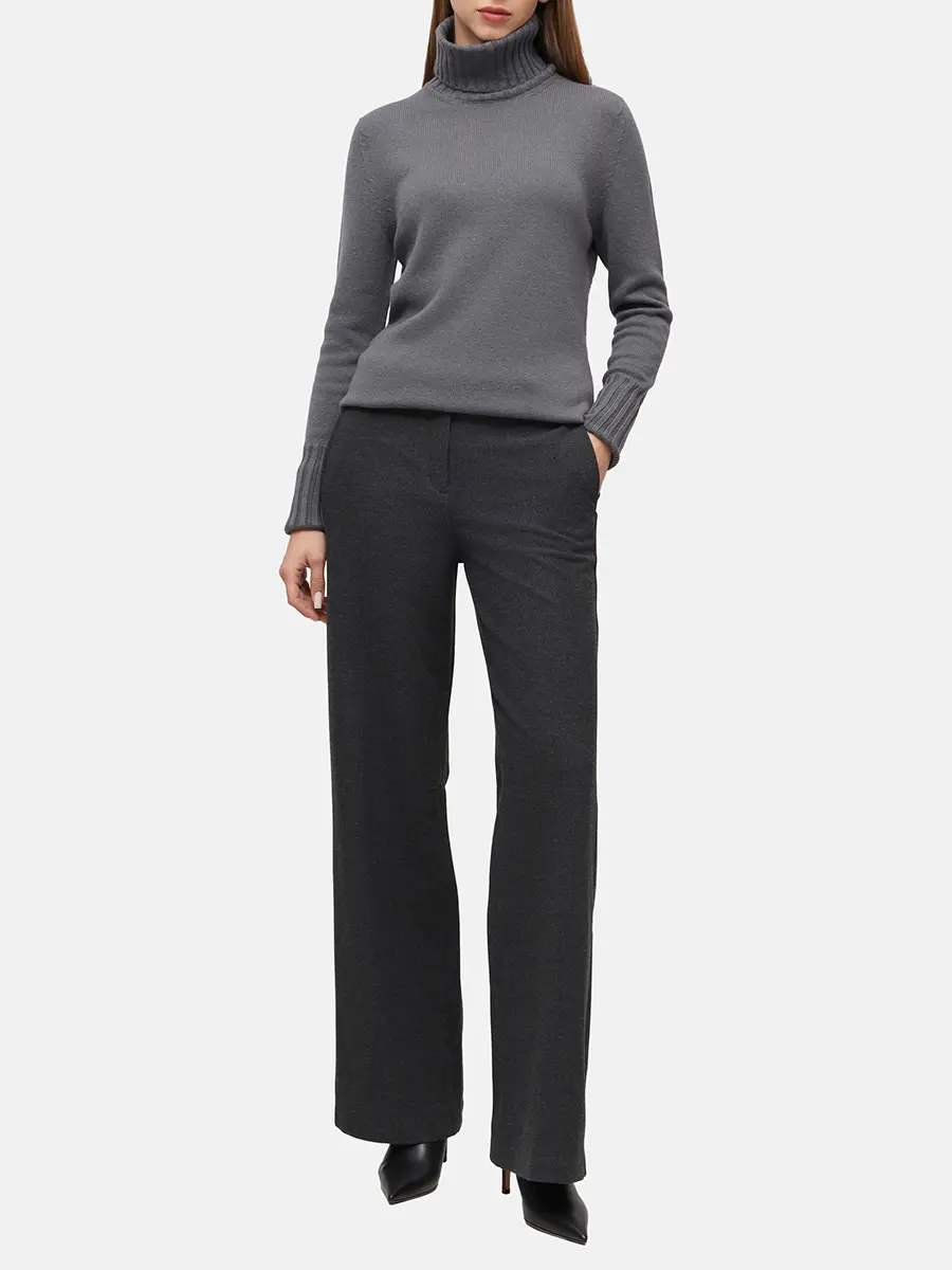 Брюки однотонные