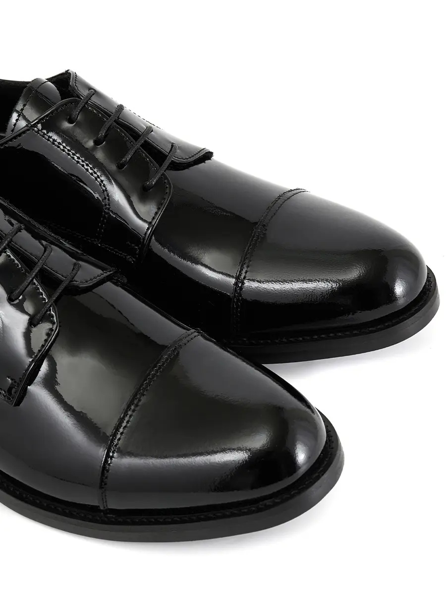 Дерби лакированные