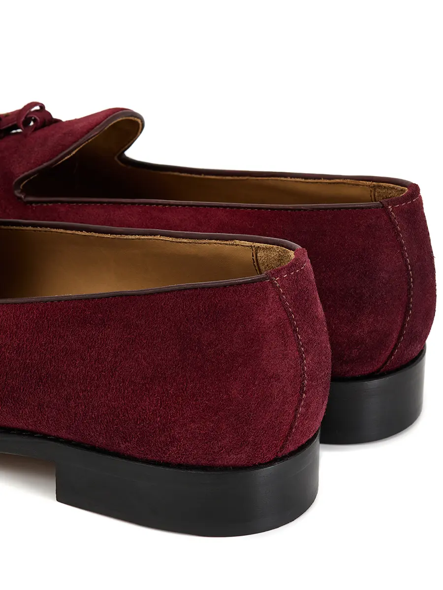 Лоферы замшевые