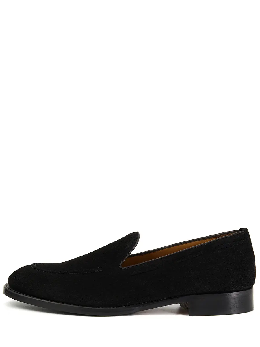 Лоферы замшевые