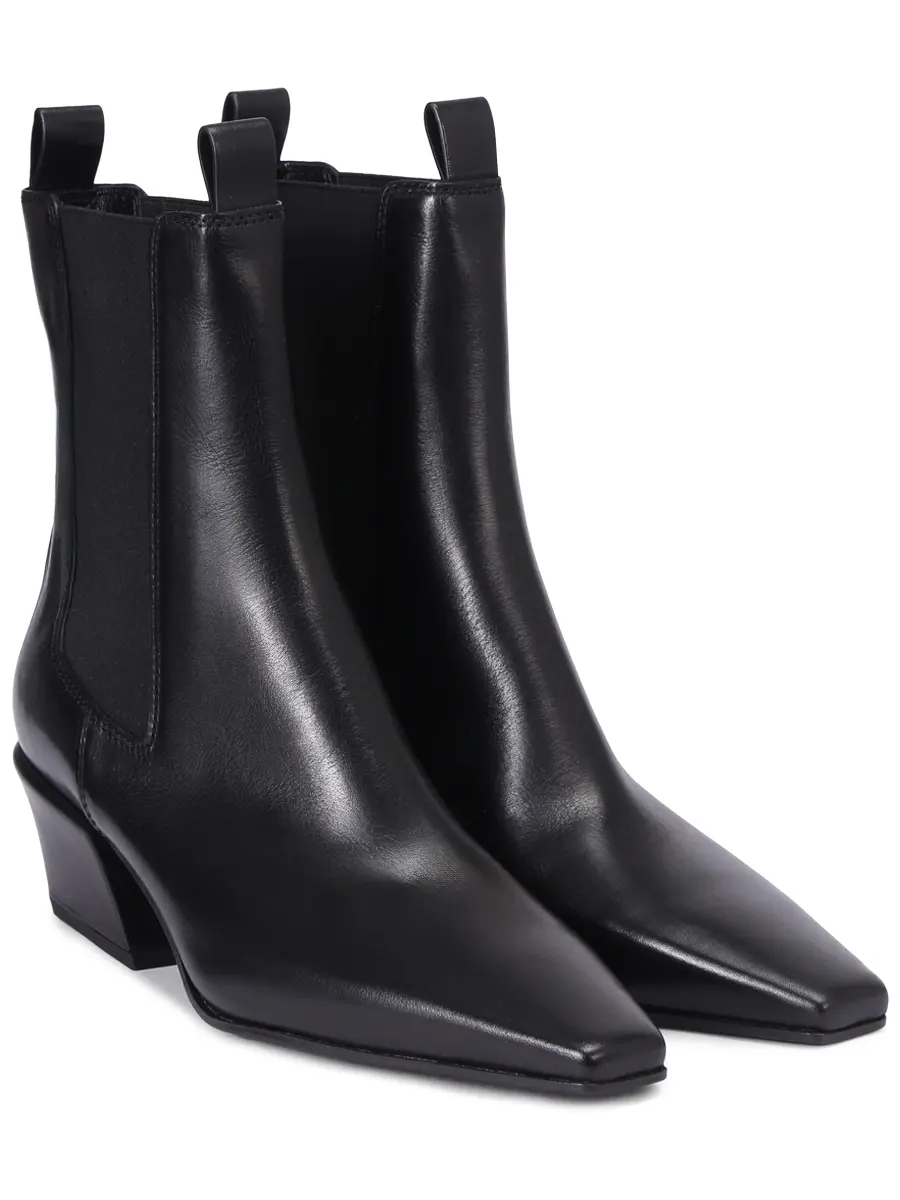 Ботильоны кожаные