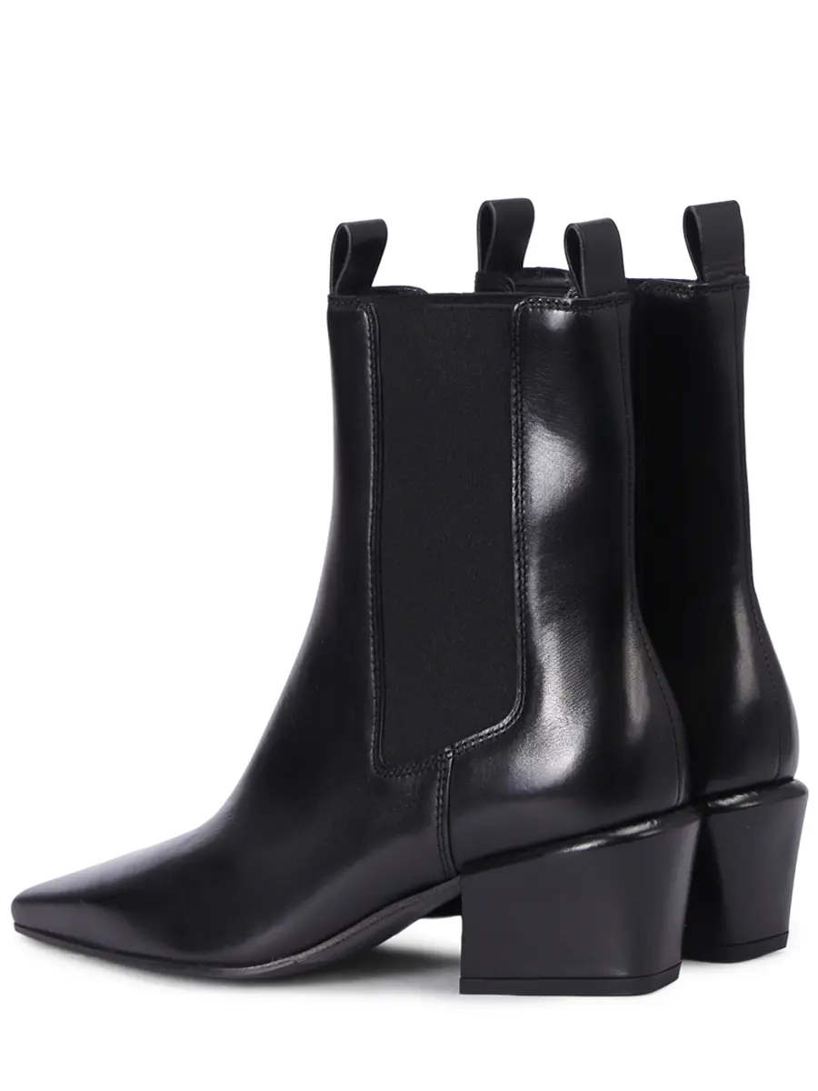 Ботильоны кожаные