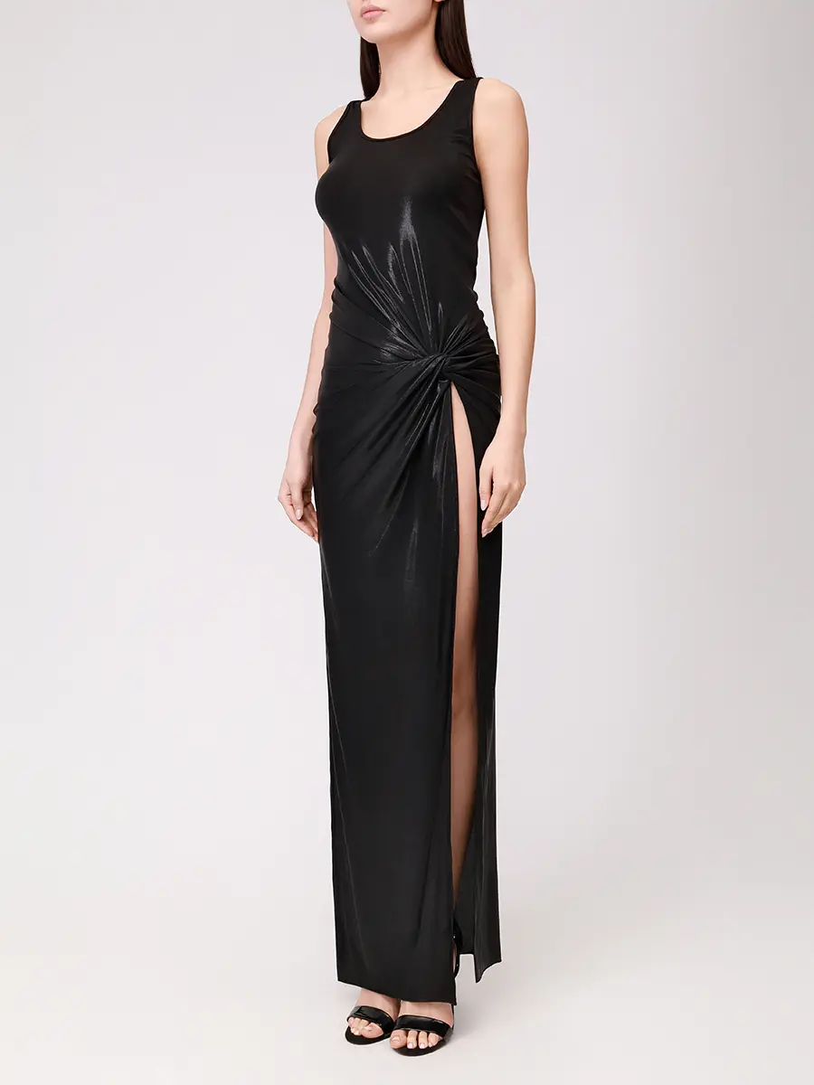 Платье однотонное