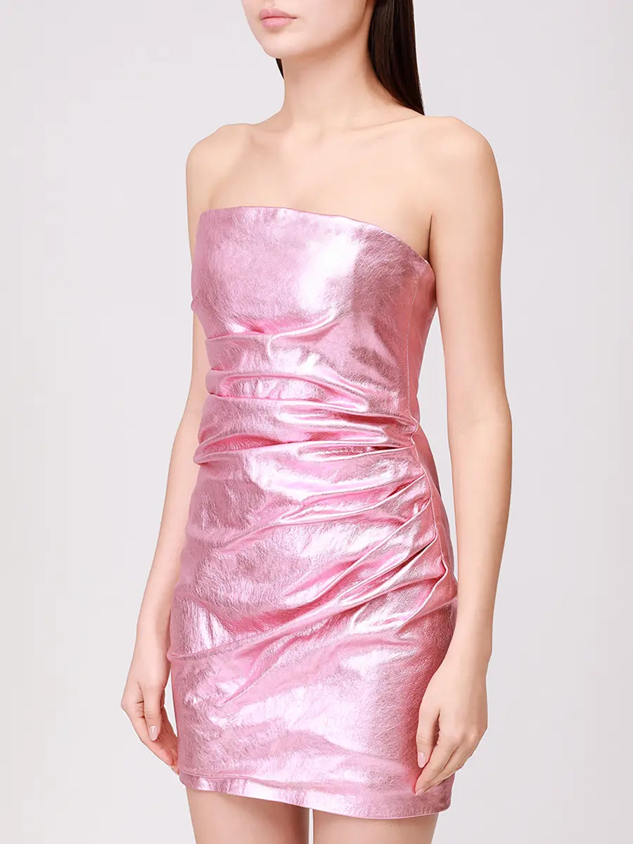 Платье кожаное