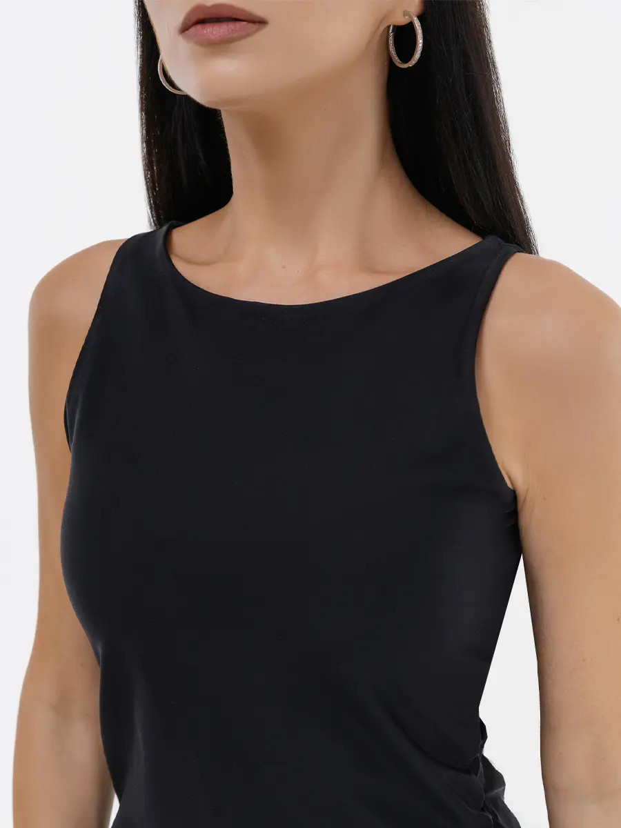 Платье однотонное