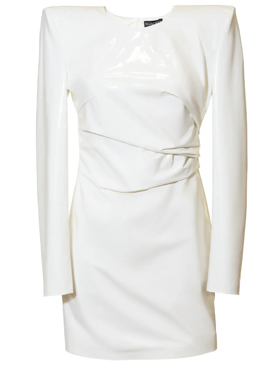 Платье лакированное