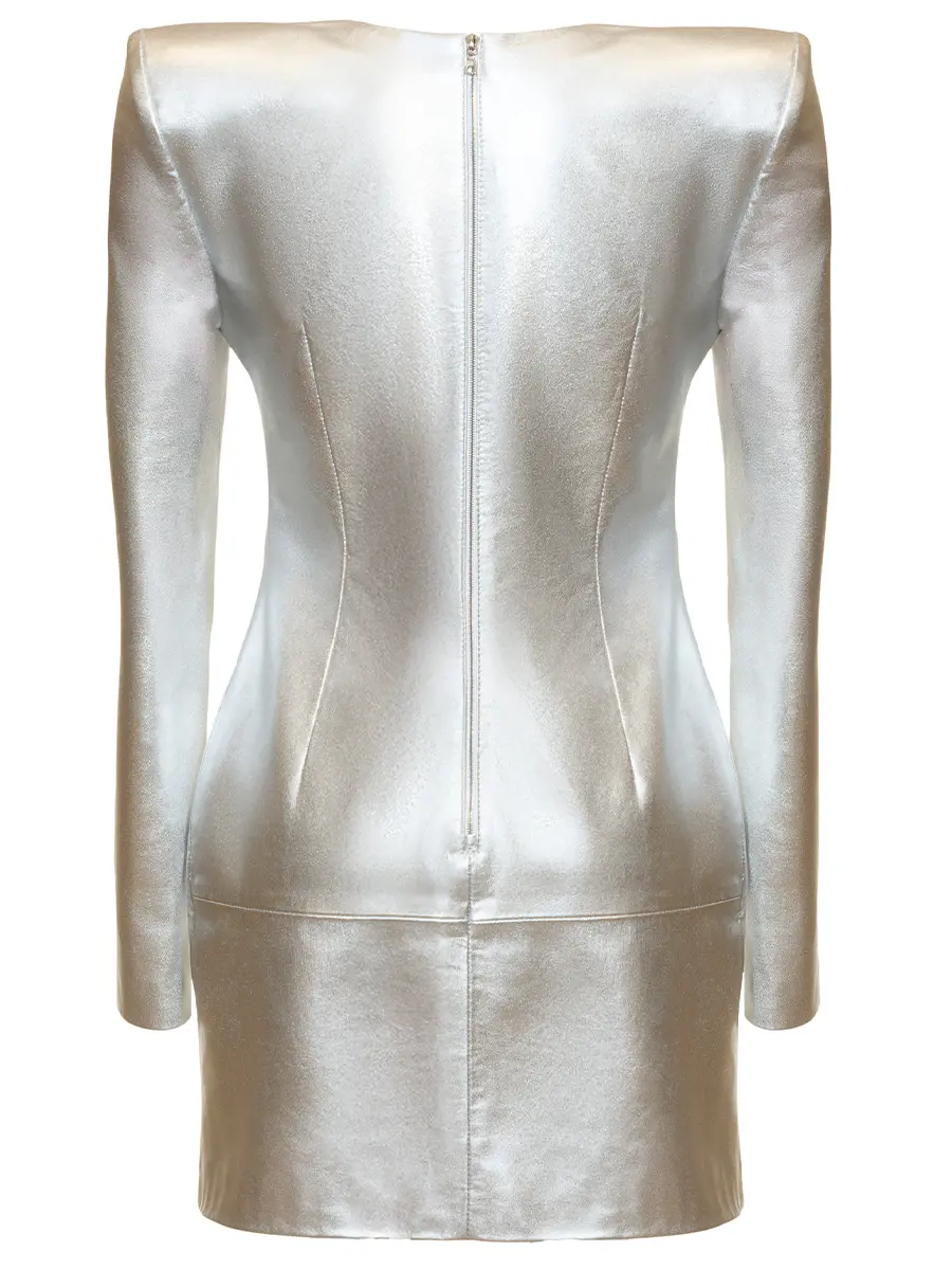 Платье кожаное