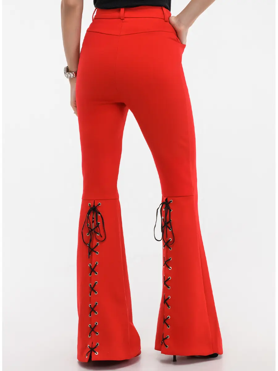 Брюки-клеш из вискозы Rock Style