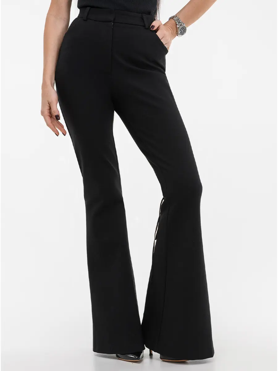 Брюки-клеш из вискозы Rock Style