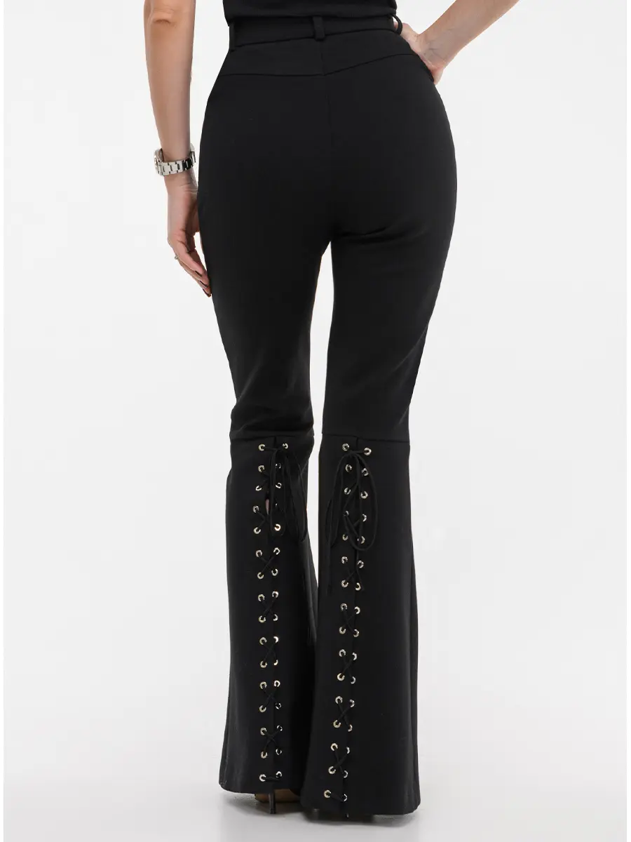 Брюки-клеш из вискозы Rock Style