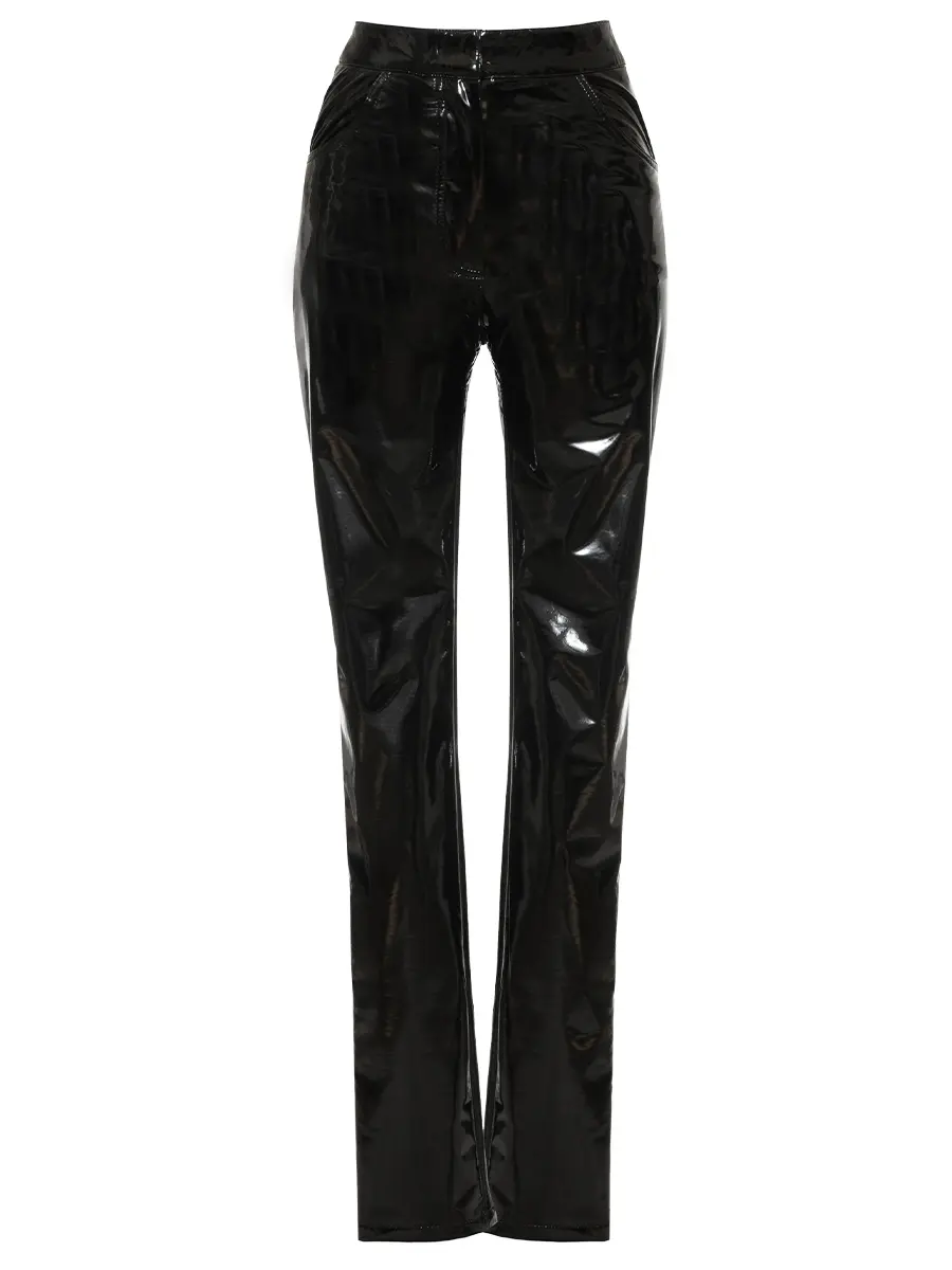 Брюки лакированные