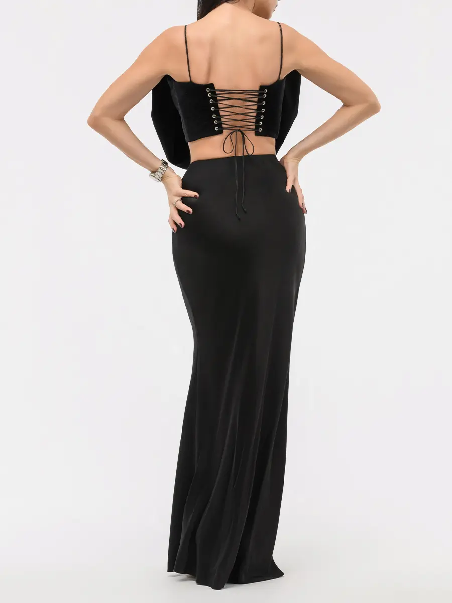 Топ-бант бархатный