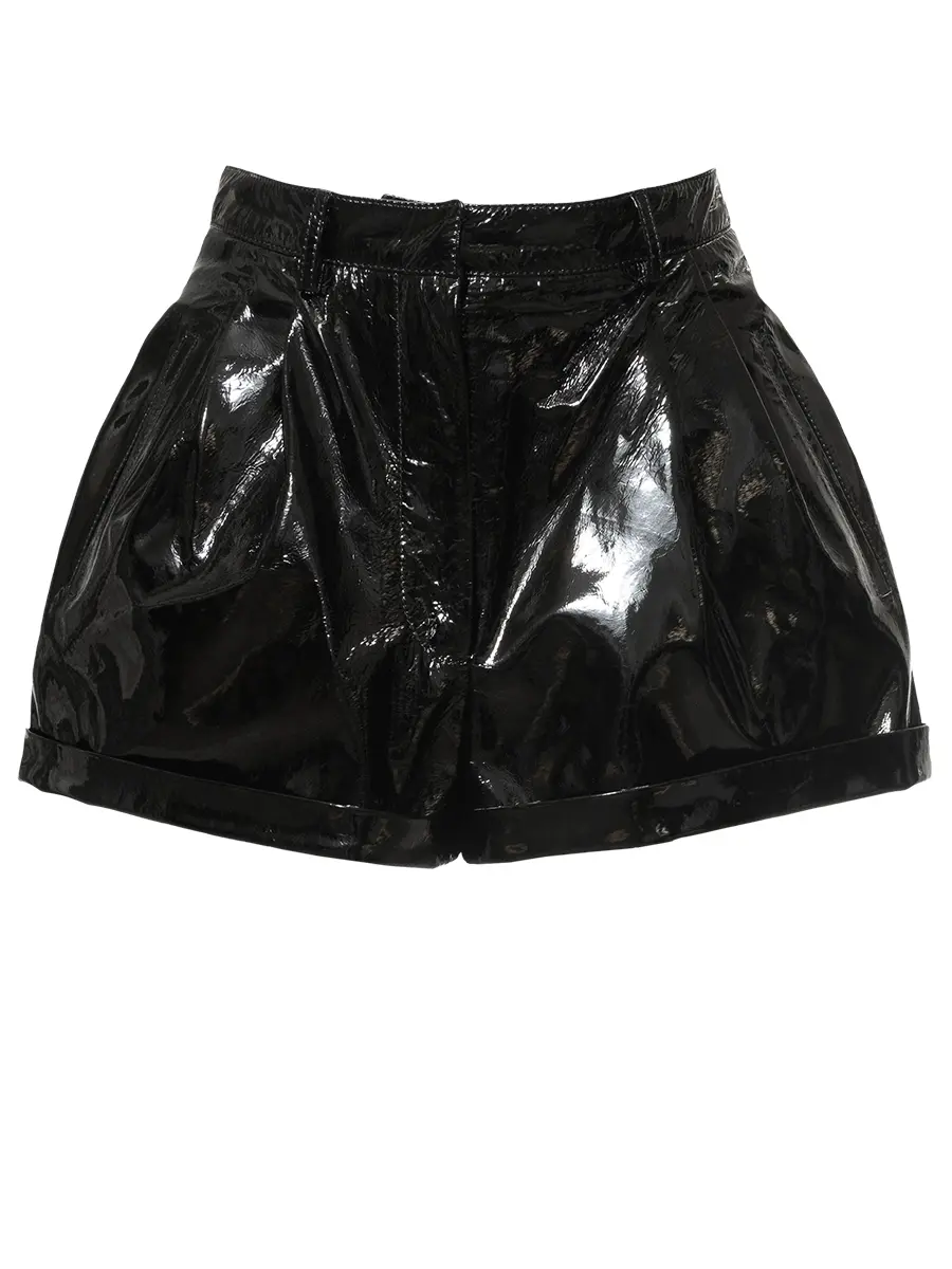 Шорты лакированные