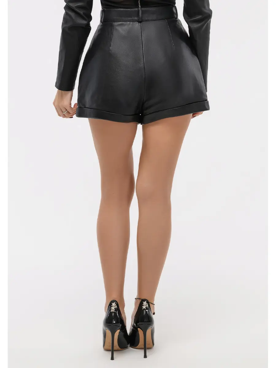 Шорты кожаные