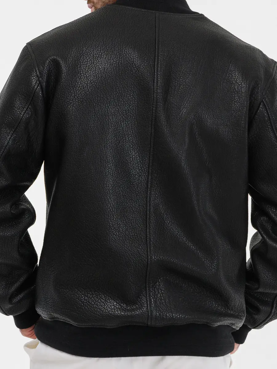 Бомбер кожаный