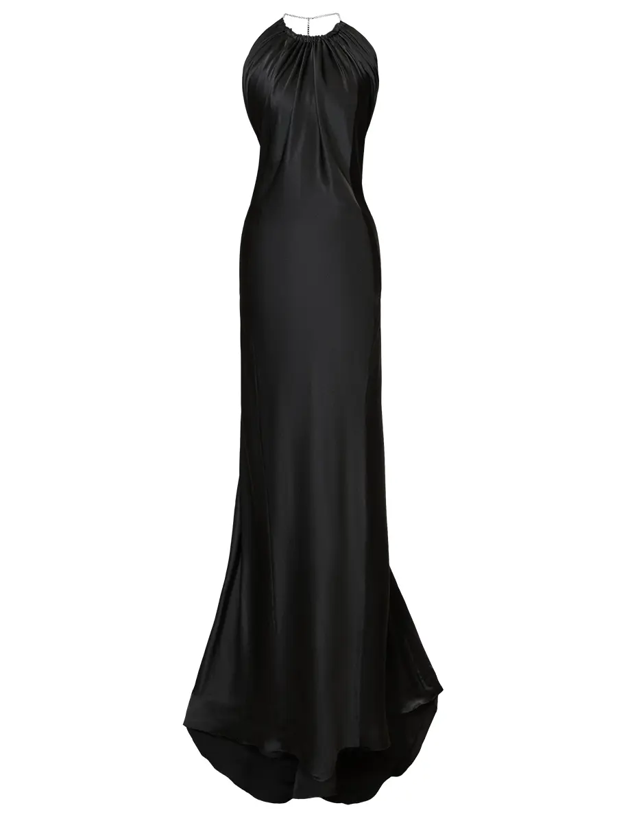 Платье шелковое