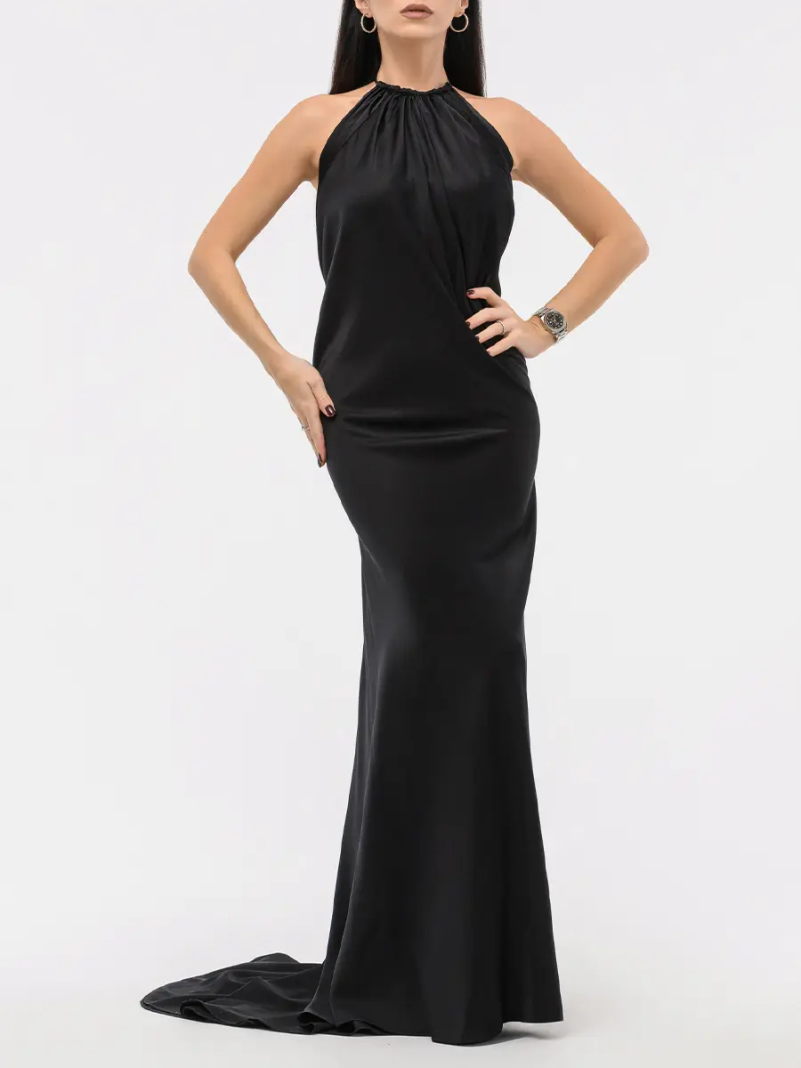 Платье шелковое