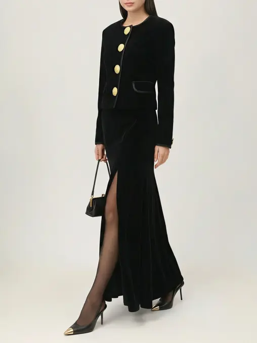 Жакет бархатный ALINE