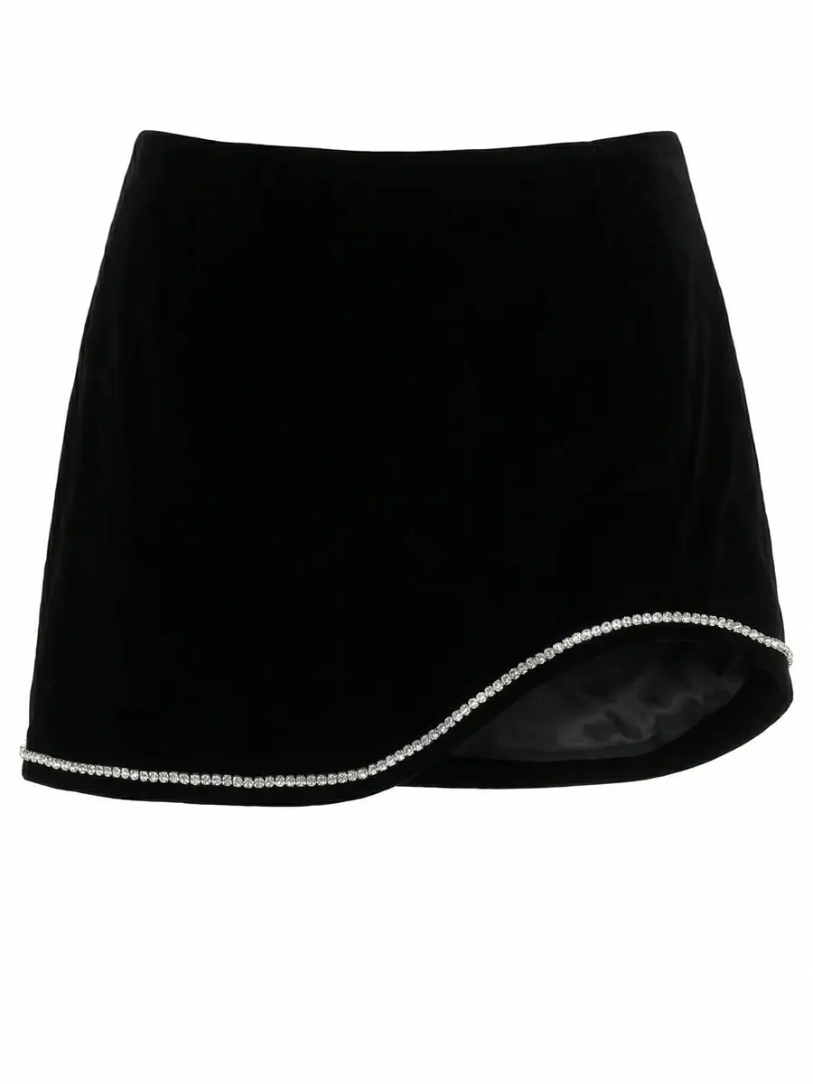 Юбка бархатная