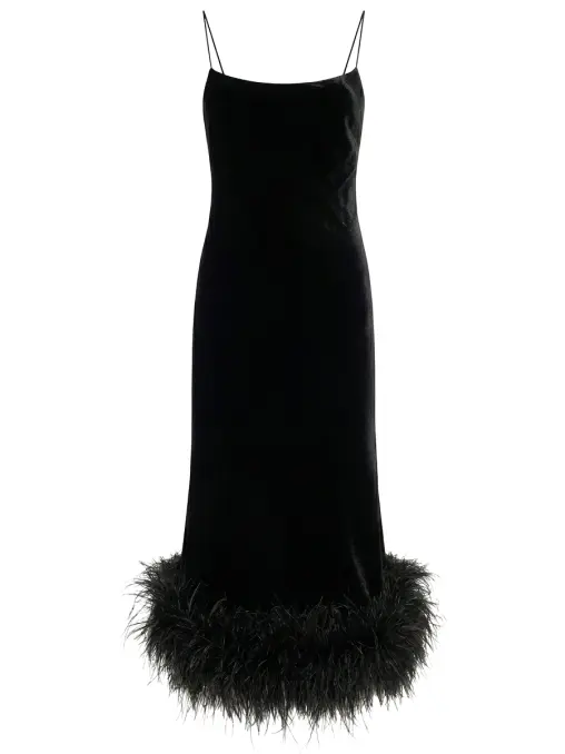 Платье-комбинация бархатное ALINE