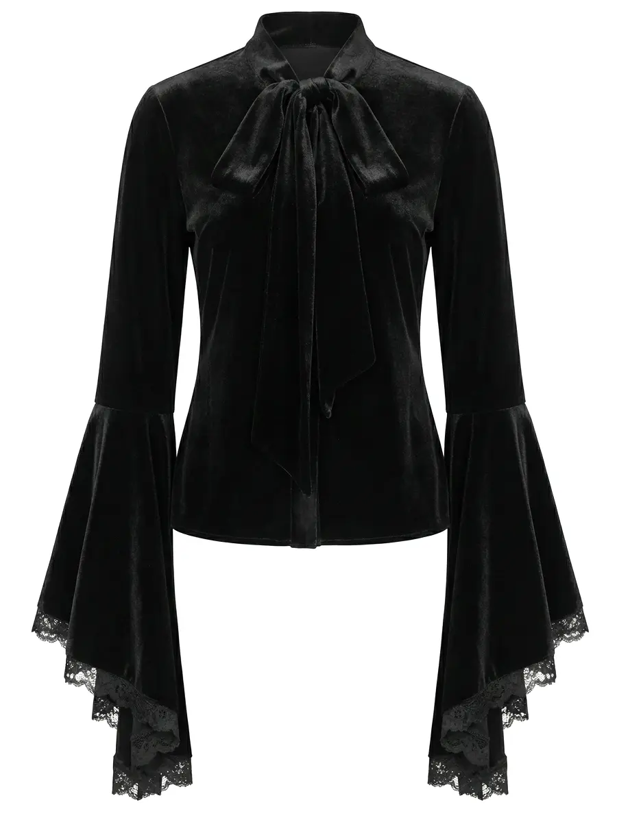 Блуза бархатная