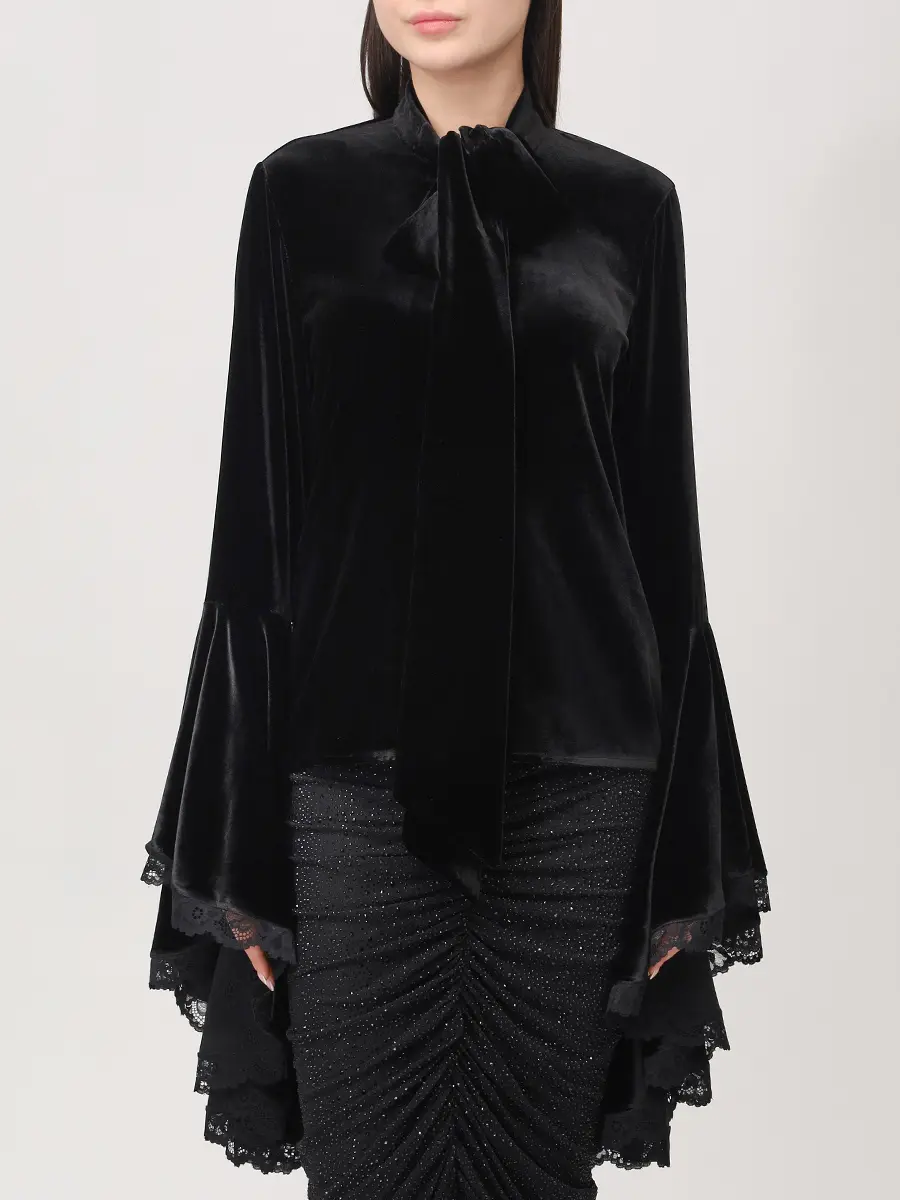 Блуза бархатная