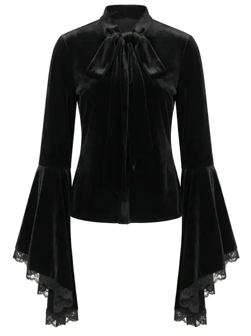 Блуза бархатная ALINE