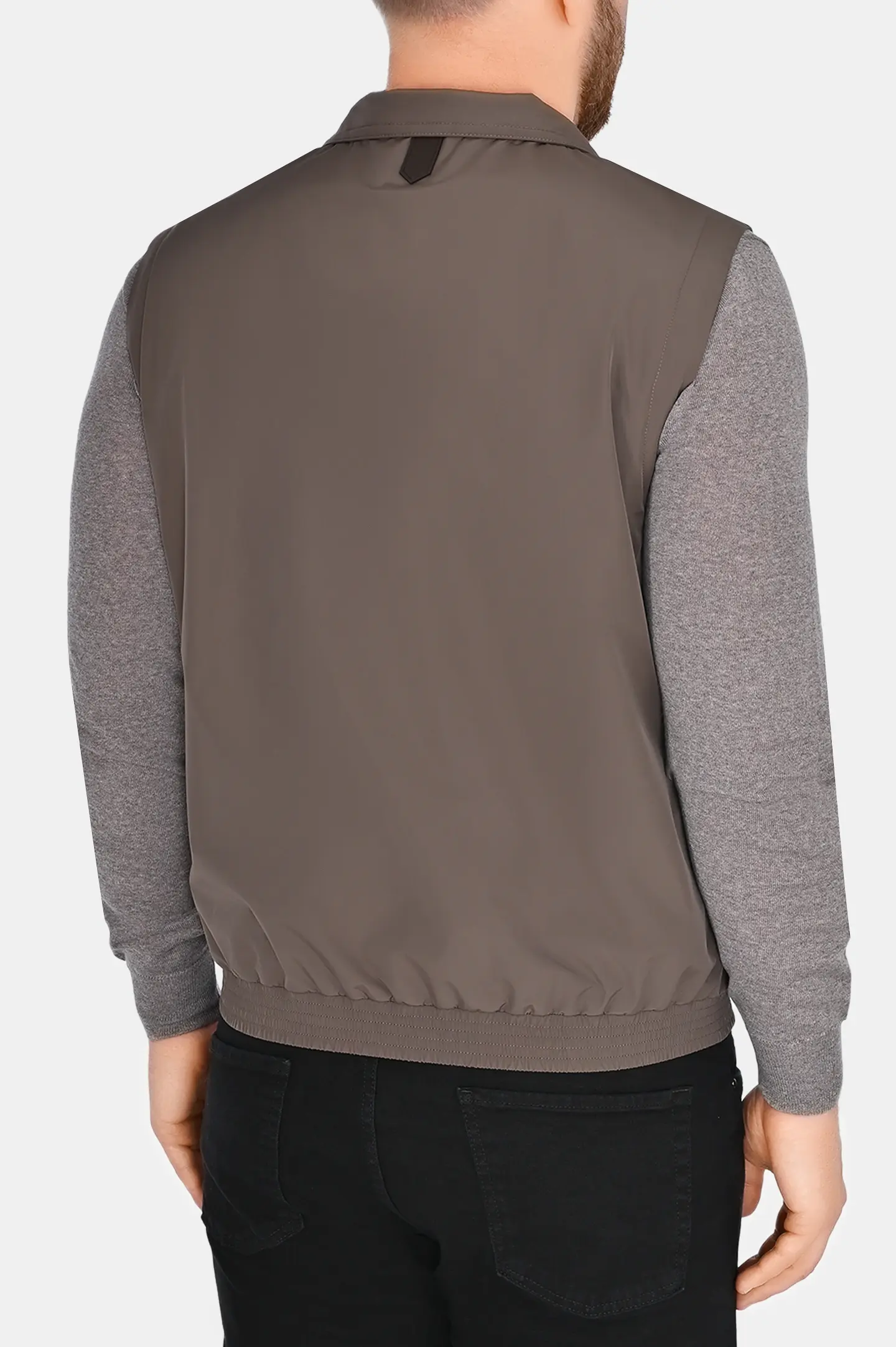 Жилет однотонный