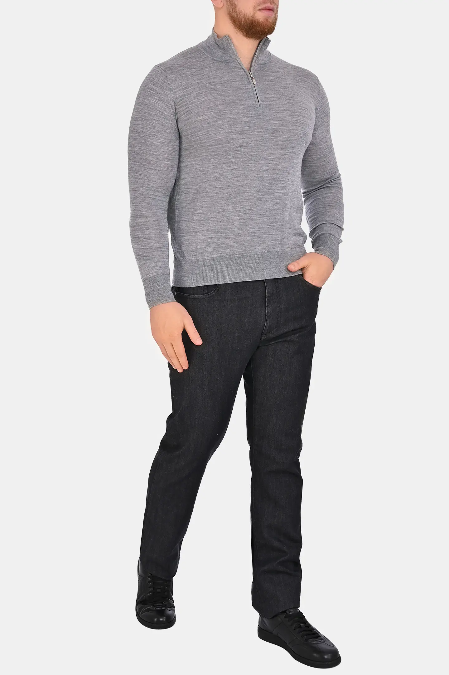 Джемпер из шерсти и шелка