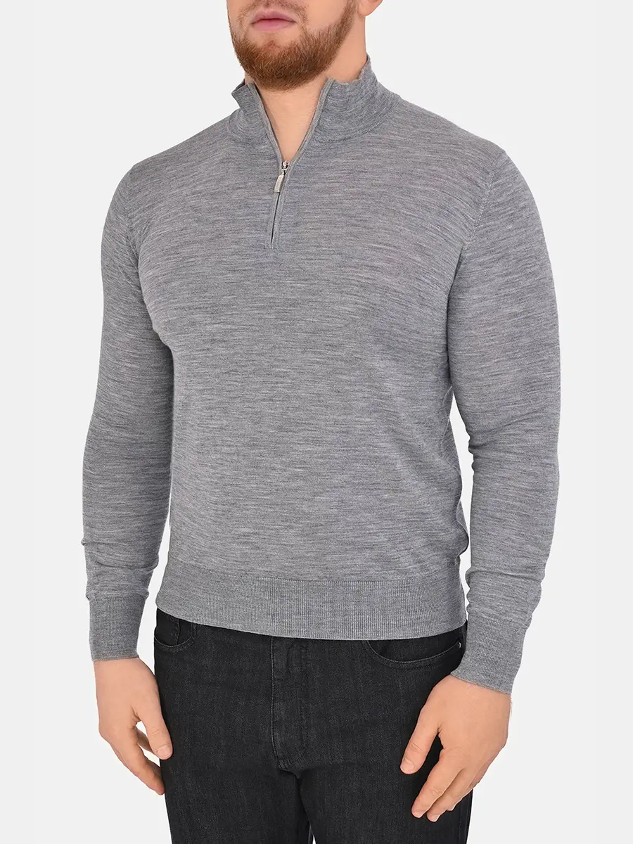 Джемпер из шерсти и шелка