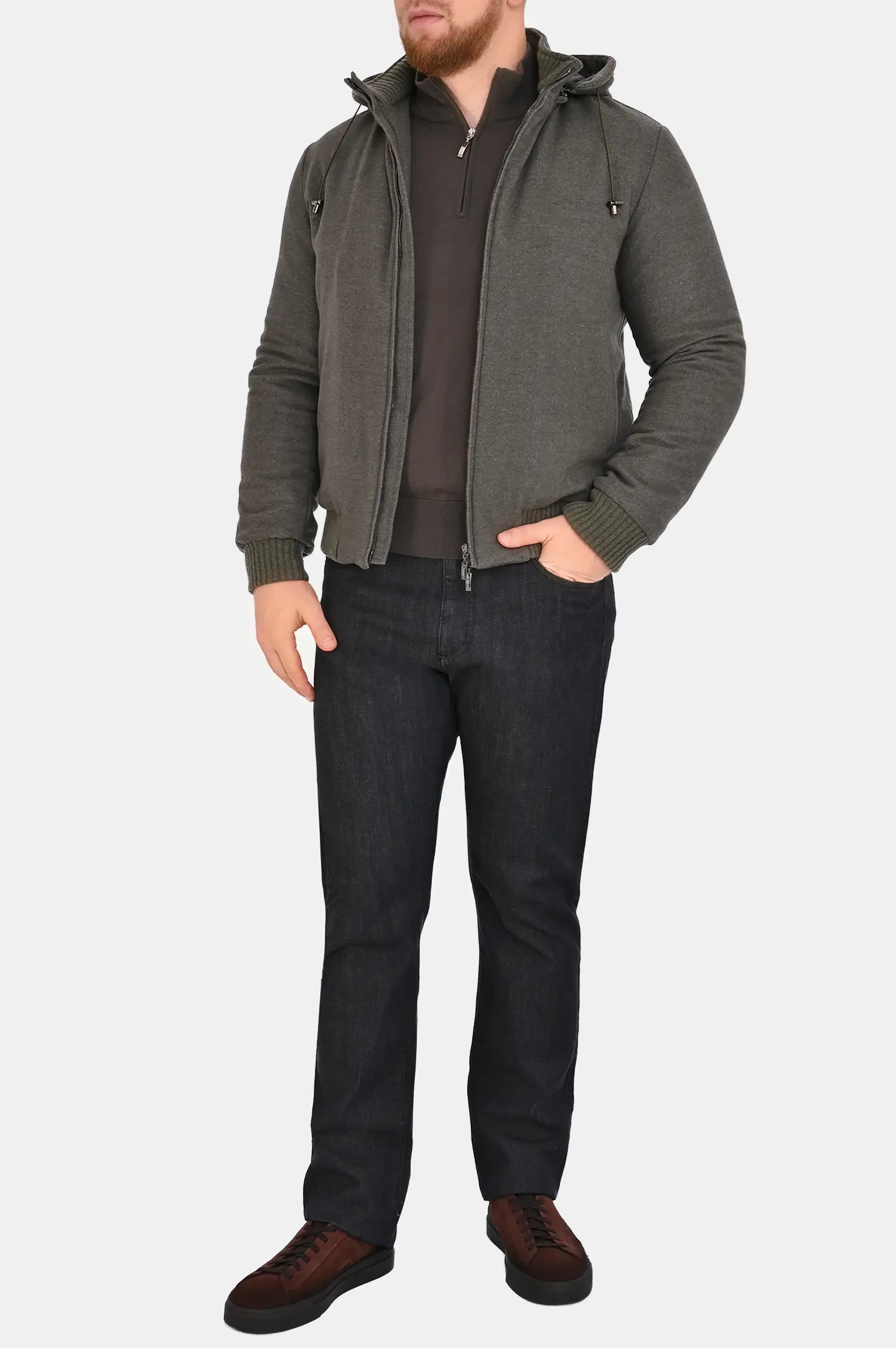 Бомбер шерстяной