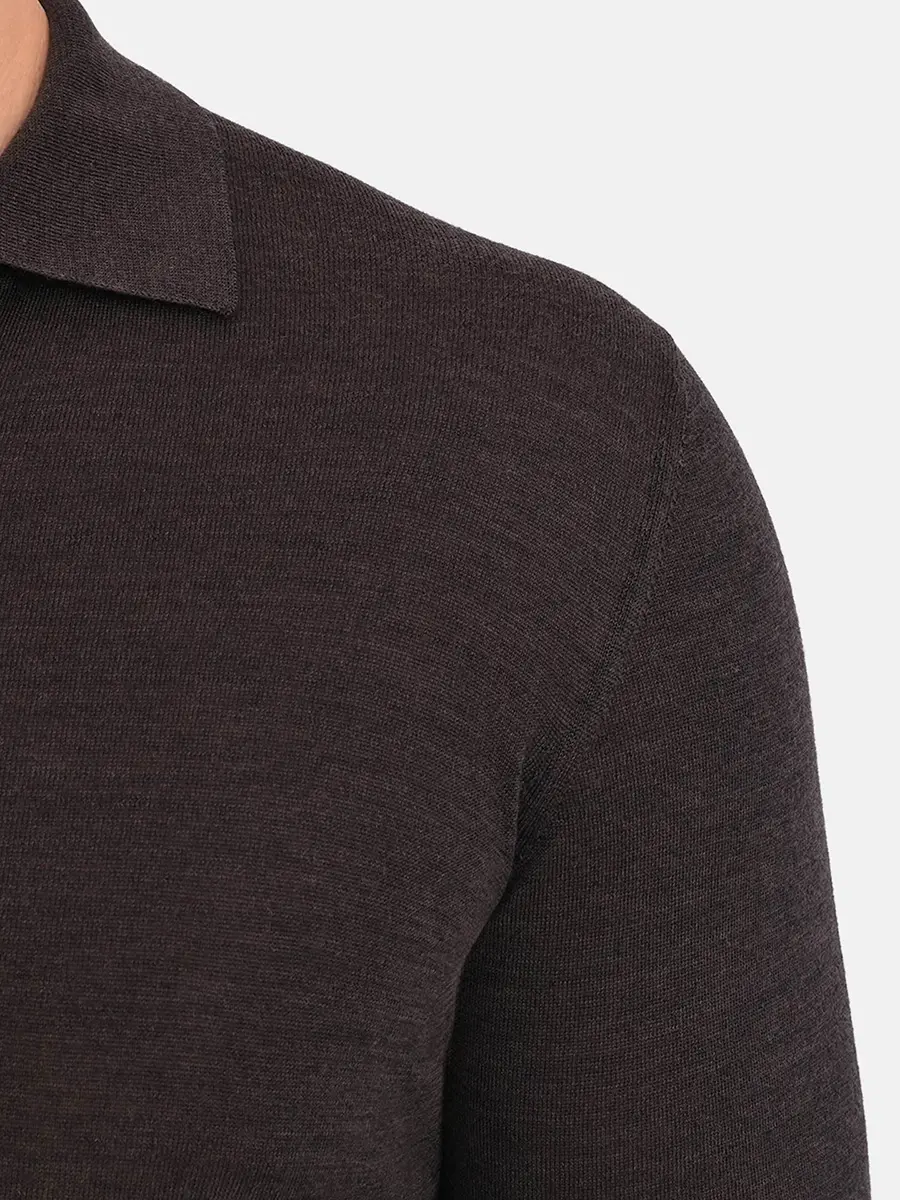 Поло из шерсти и шелка