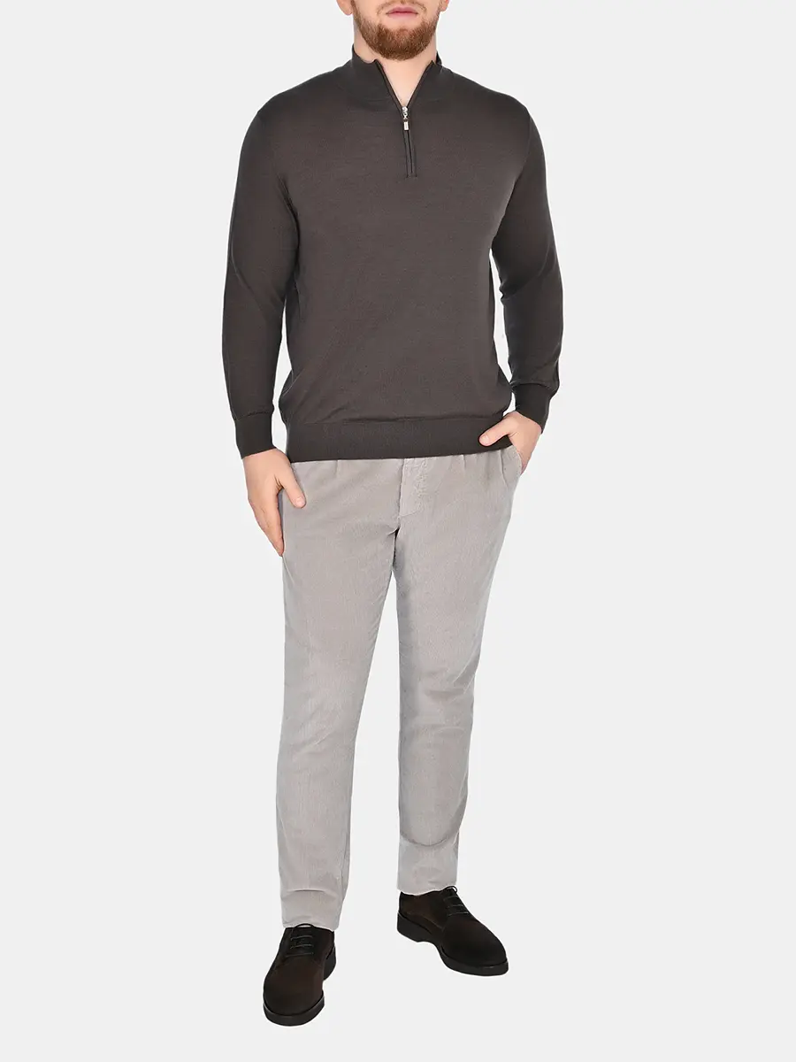 Джемпер из шерсти и шелка