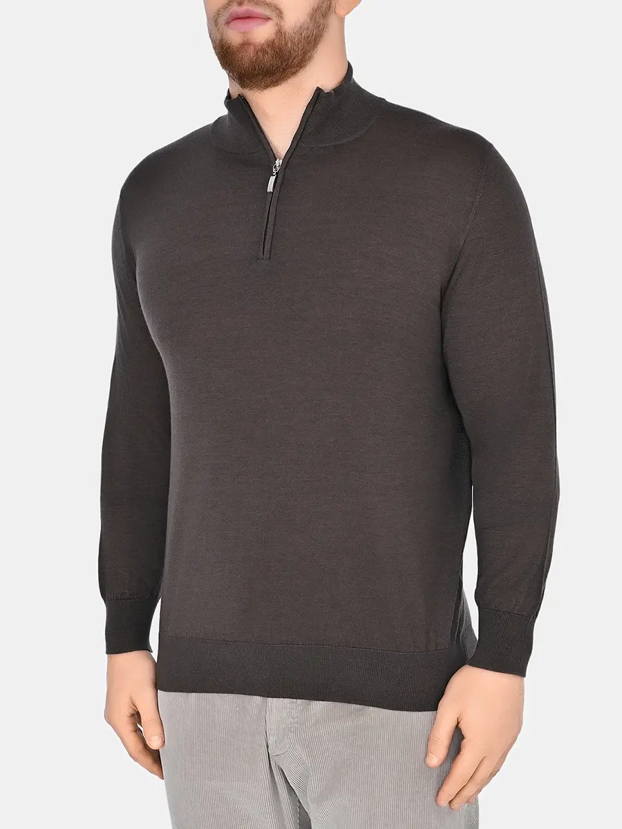 Джемпер из шерсти и шелка