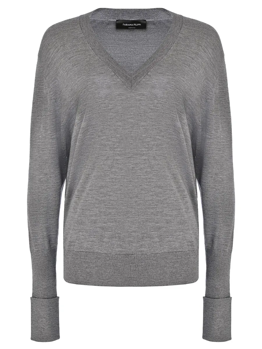 Пуловер из кашемира и шелка