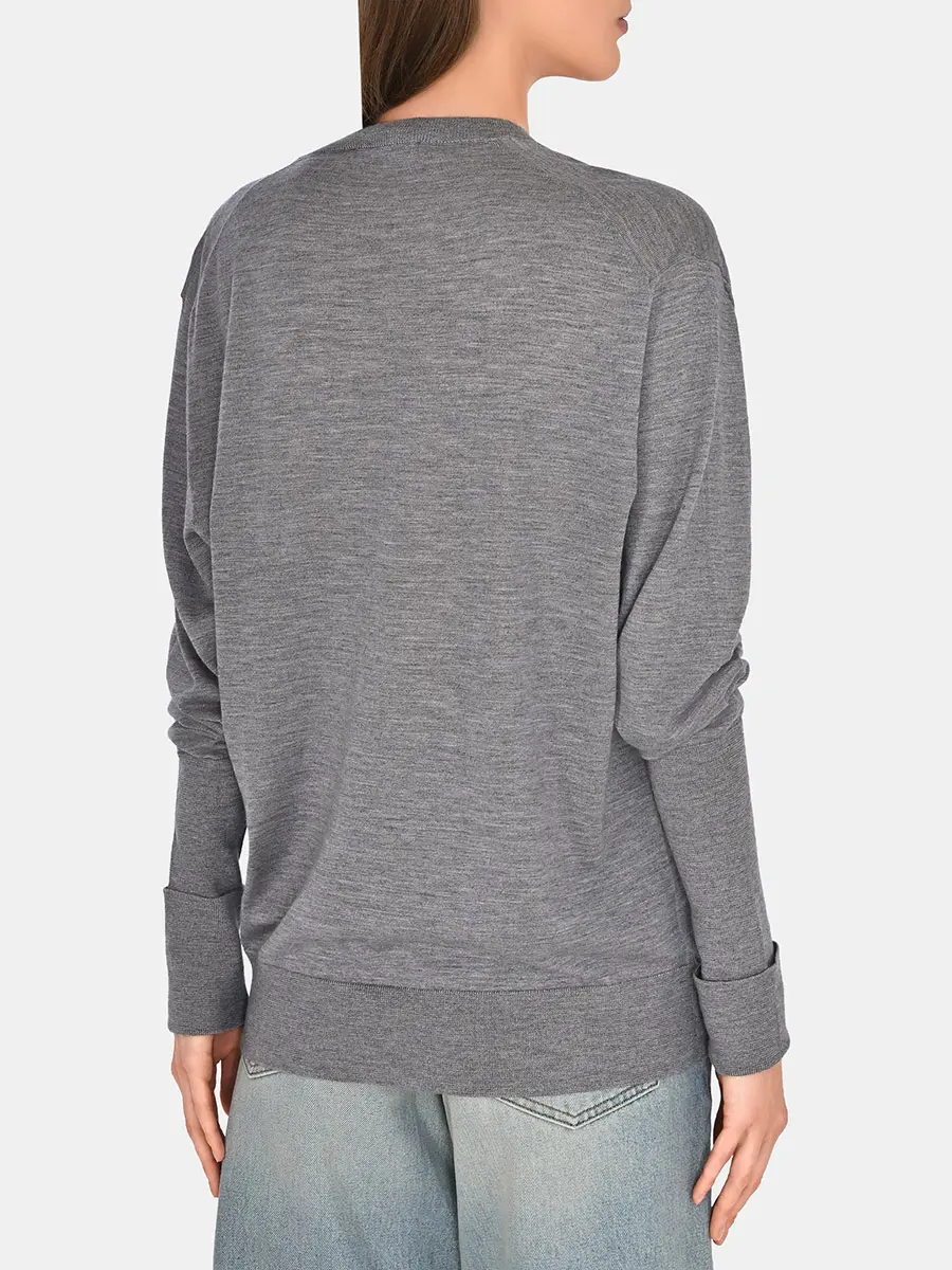 Пуловер из кашемира и шелка