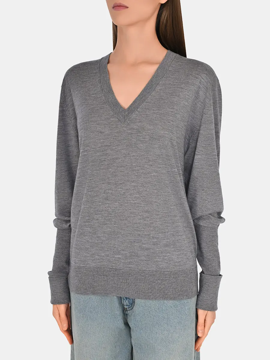 Пуловер из кашемира и шелка