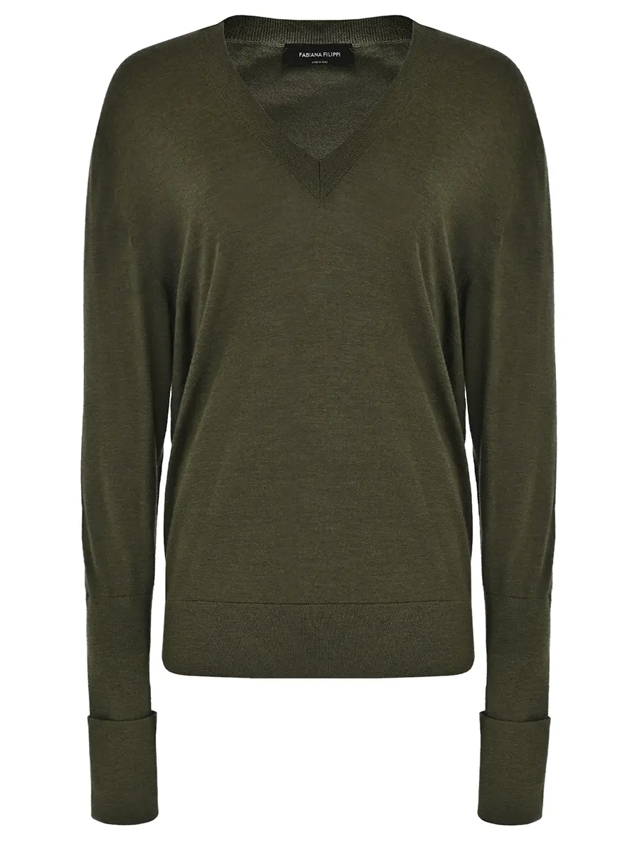 Пуловер из кашемира и шелка