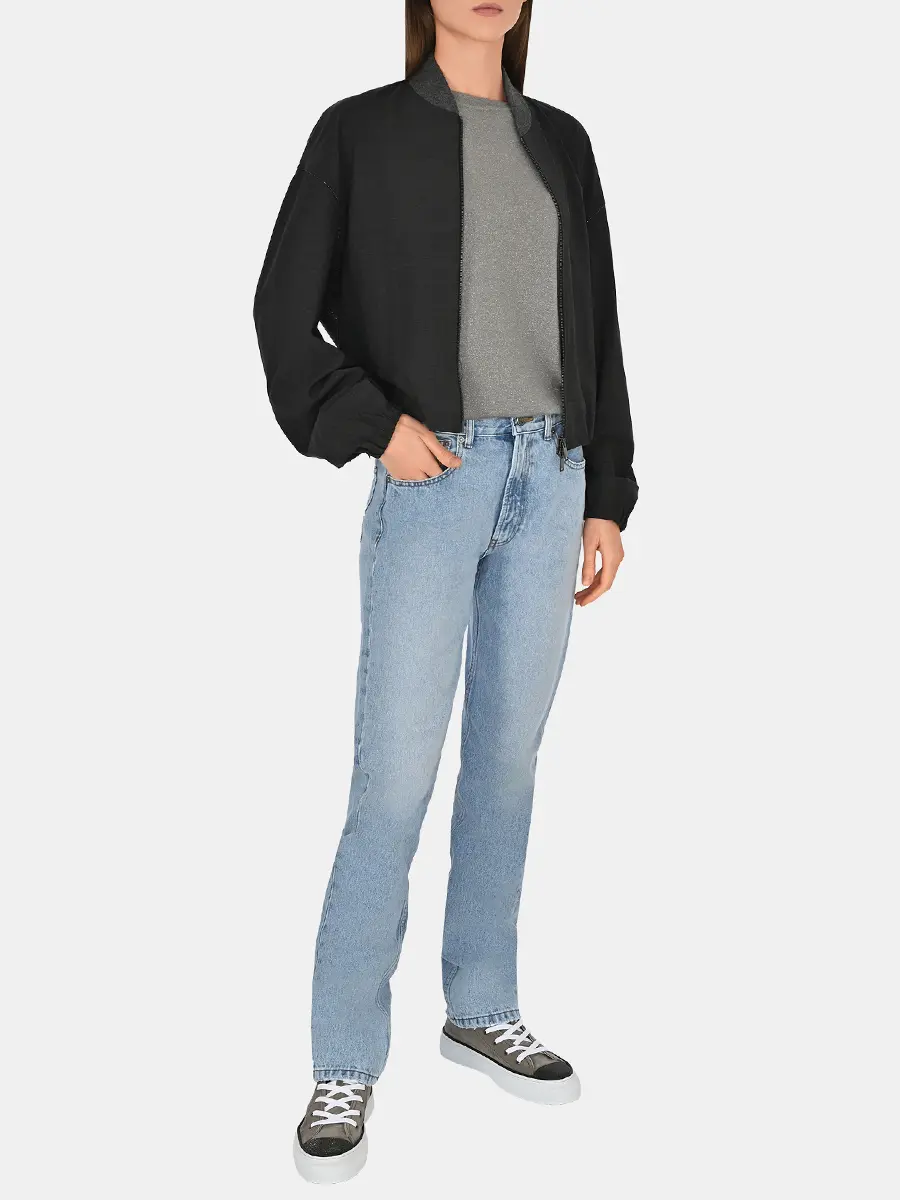 Бомбер шерстяной