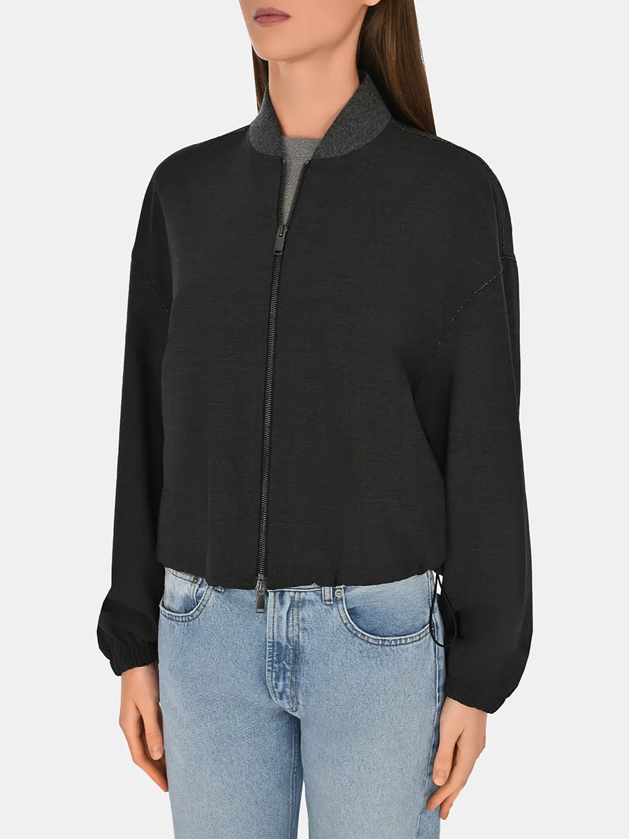 Бомбер шерстяной