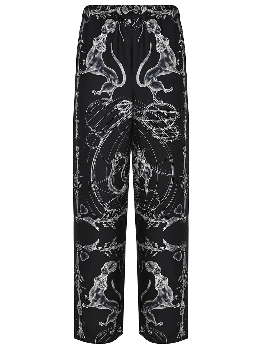 Брюки шелковые