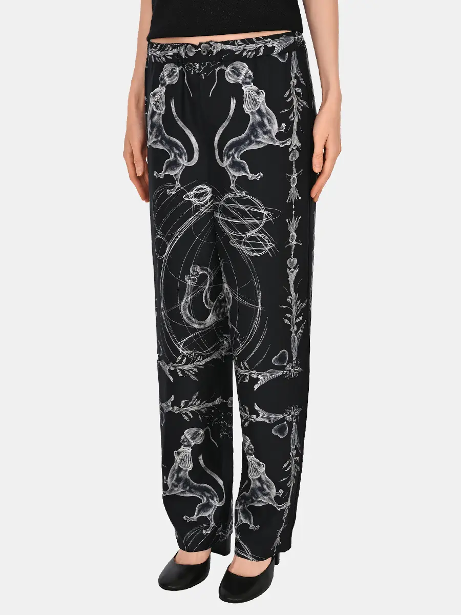 Брюки шелковые