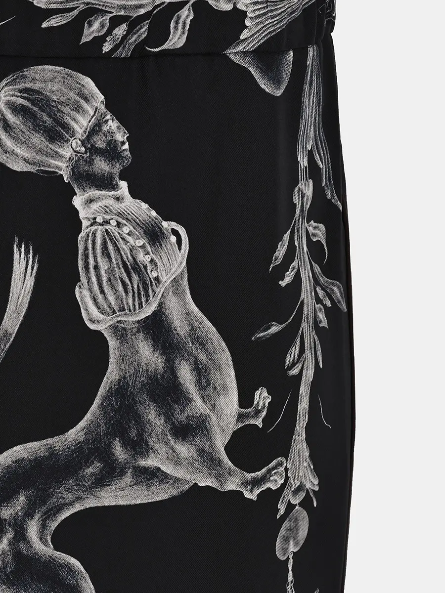 Брюки шелковые