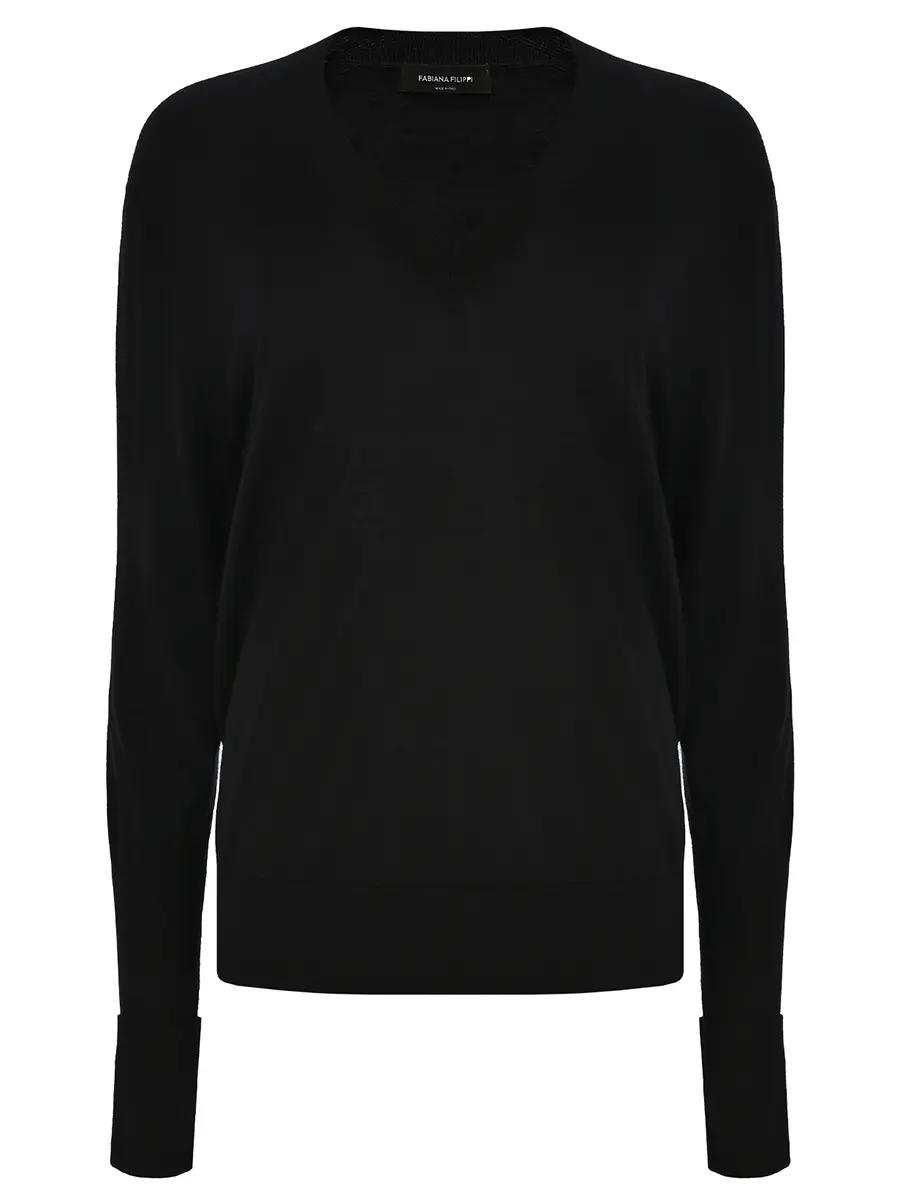 Пуловер из кашемира и шелка