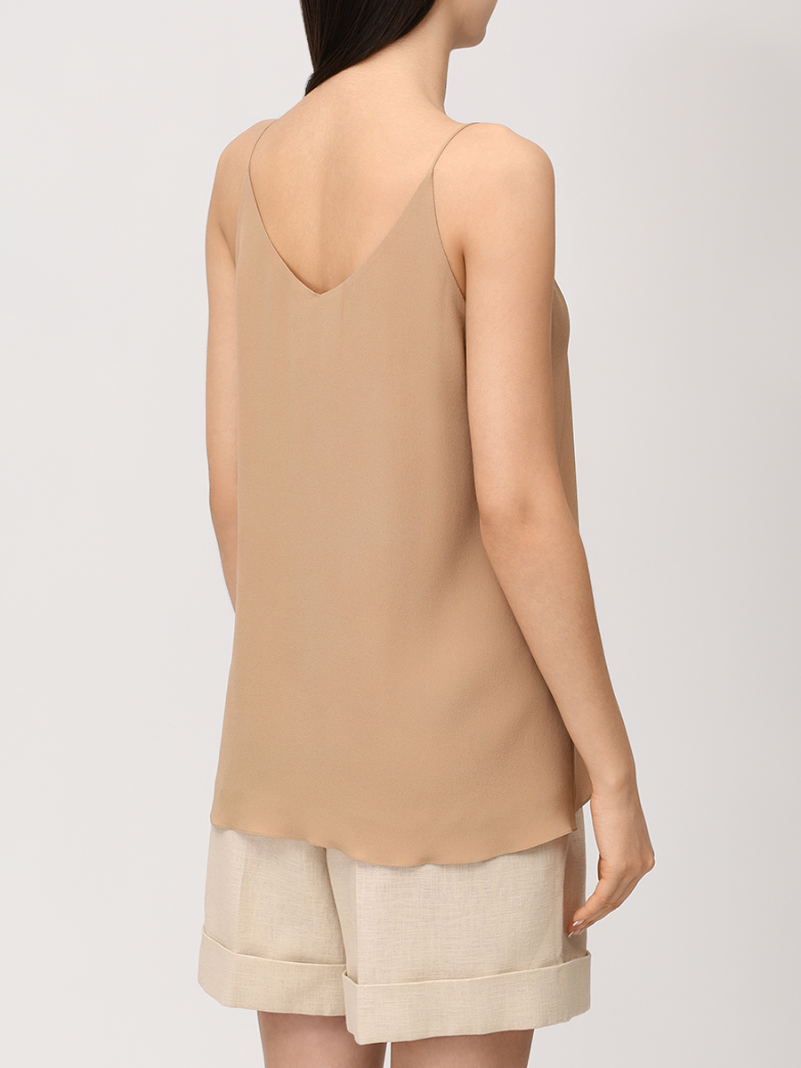 Топ из вискозы и шелка